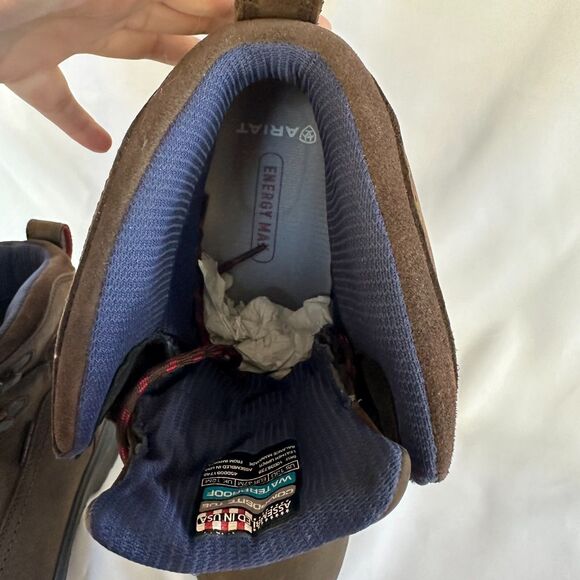 Ariat Men's Turbo 6" USA Assembled H2O Carbon Toe Work Boots 10036739 13D Brown - Picture 12 of 16